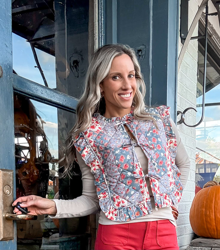 Freely Speaking Patchwork Quilted Vest