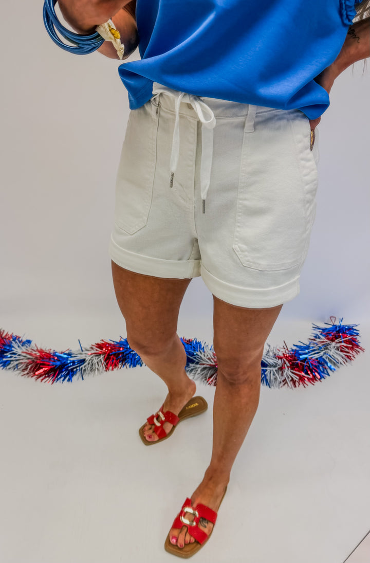 Tiffani High Wast Cuff Jogger Short