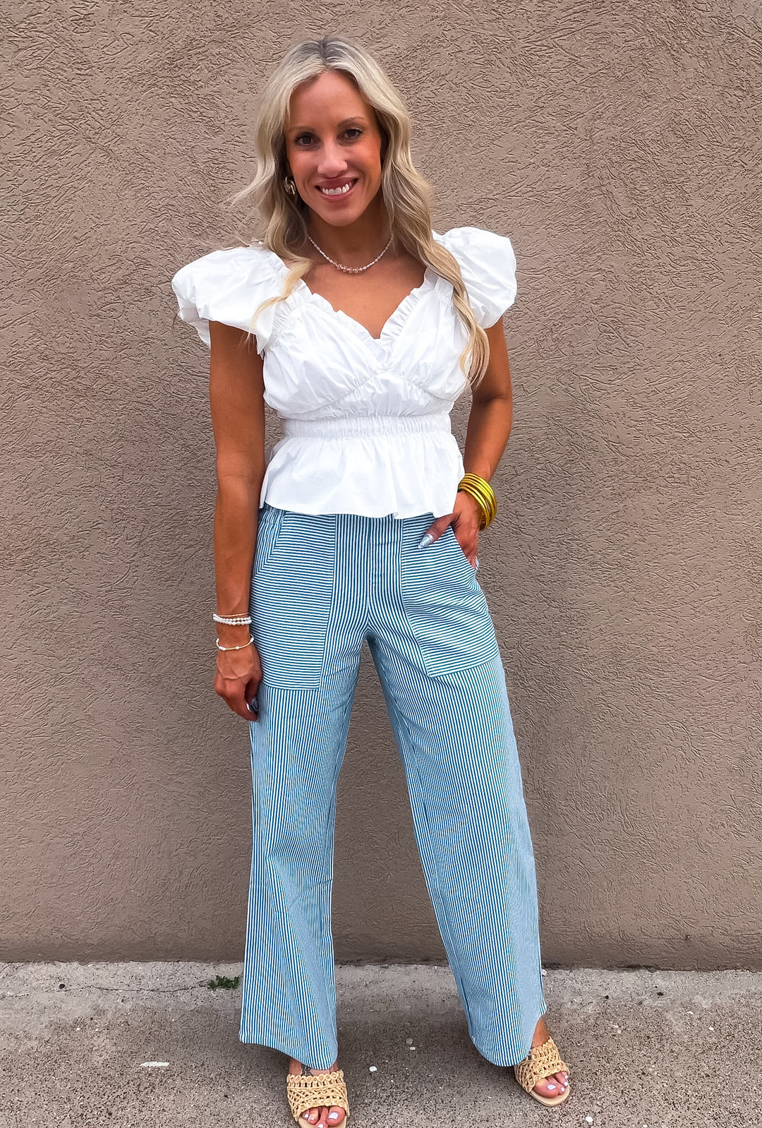 Ruffle My Heart Crop Blouse