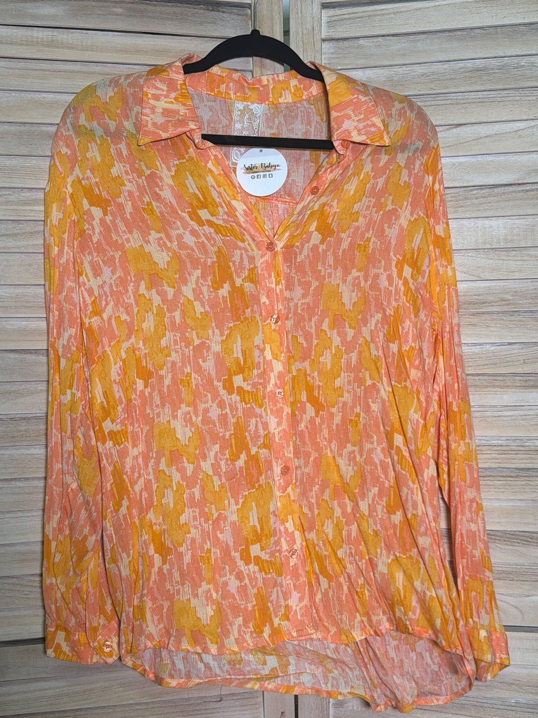 Desert sunset Button Down Top
