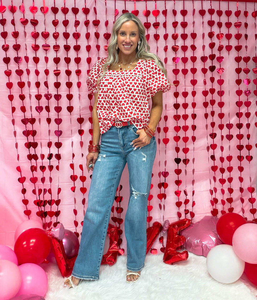 Be Mine Square-neck Blouse