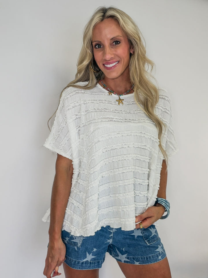 Soft Tease Ruffle Top