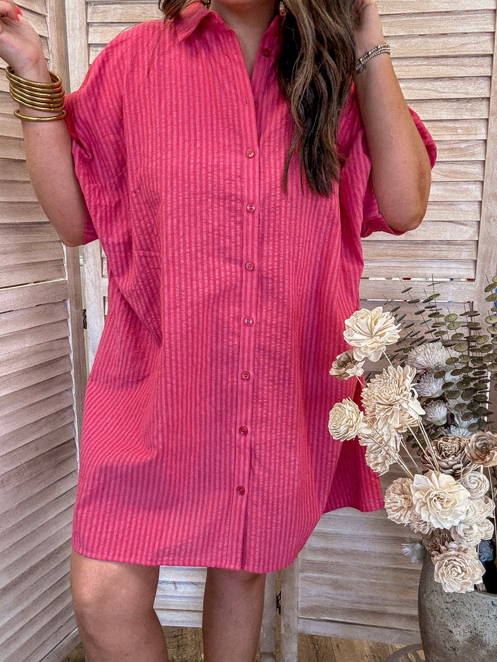 Going for Functionality Button-Up Dress