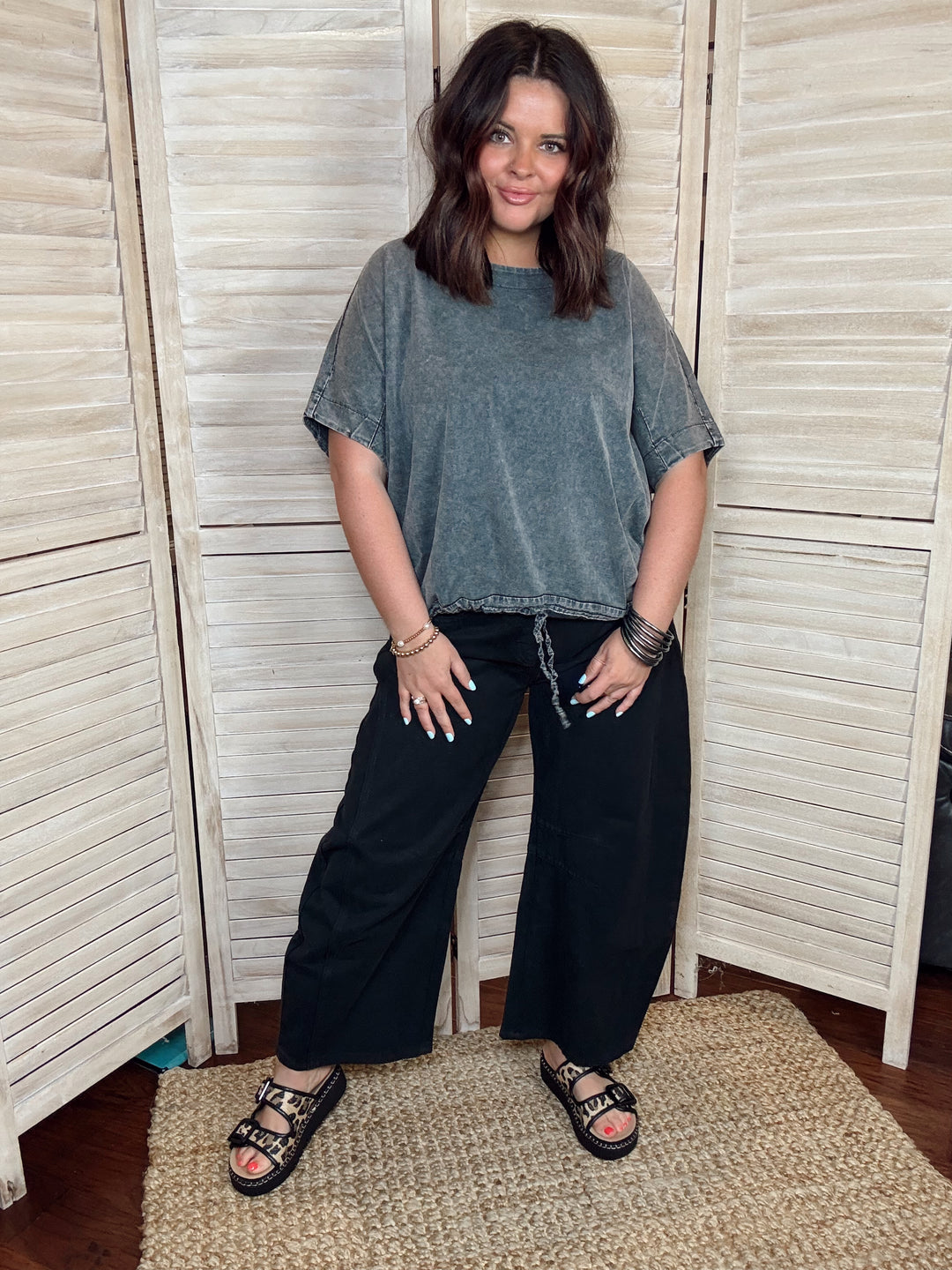 Fall Shenanigans Barrel Jeans