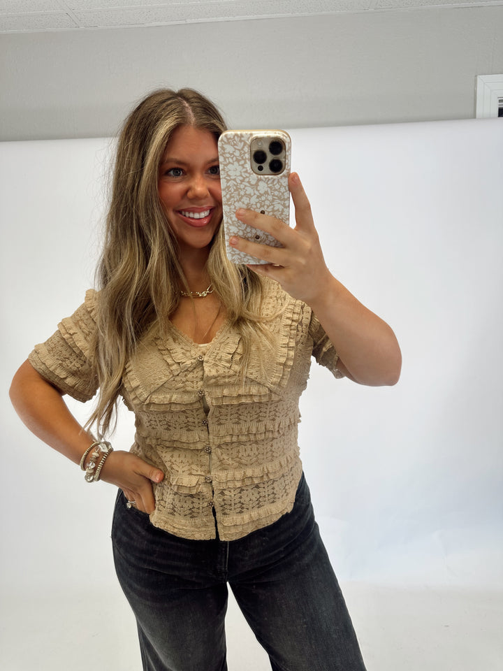 The Boheme Button Top