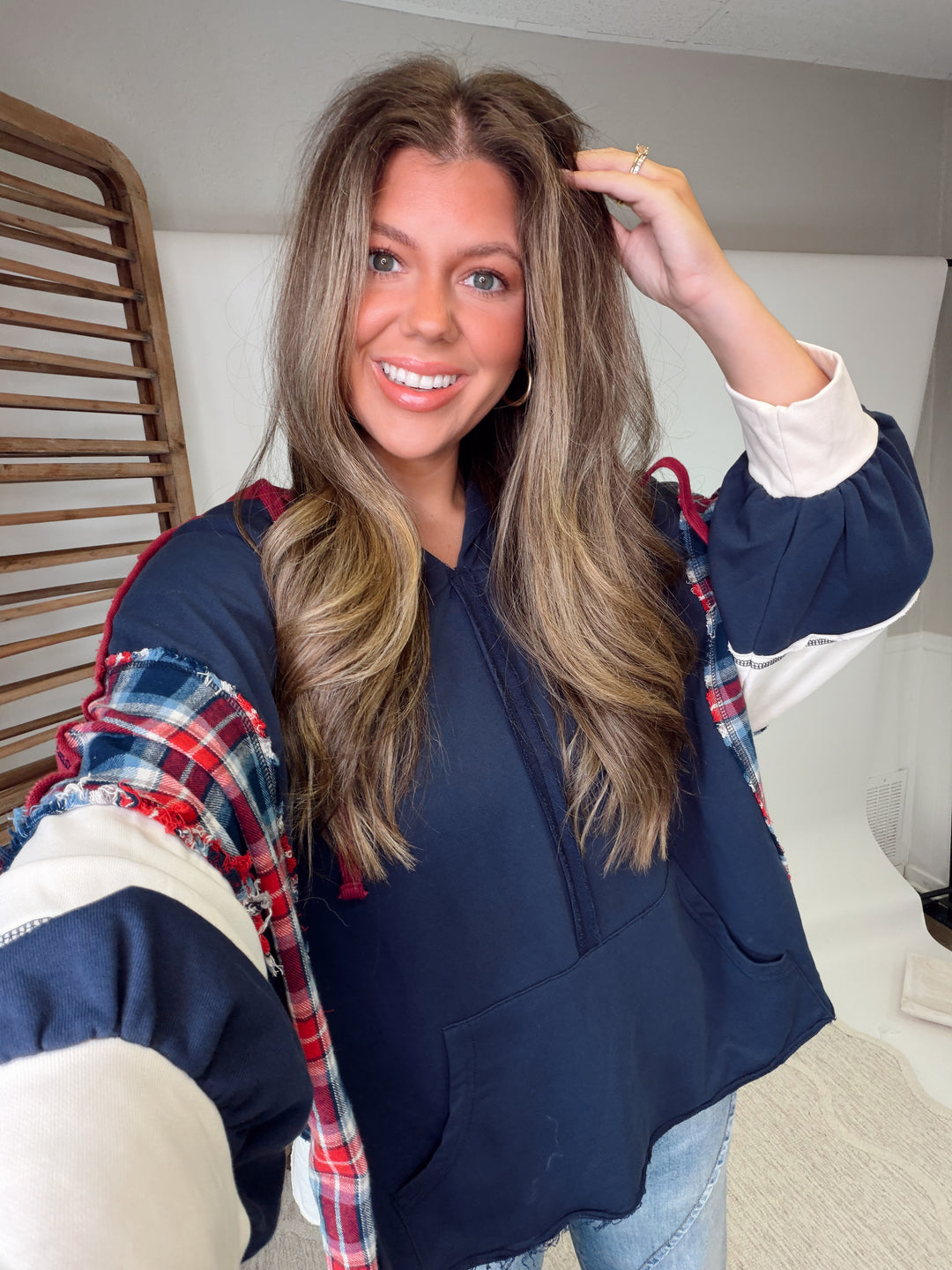 Patchwork Haven Hoodie