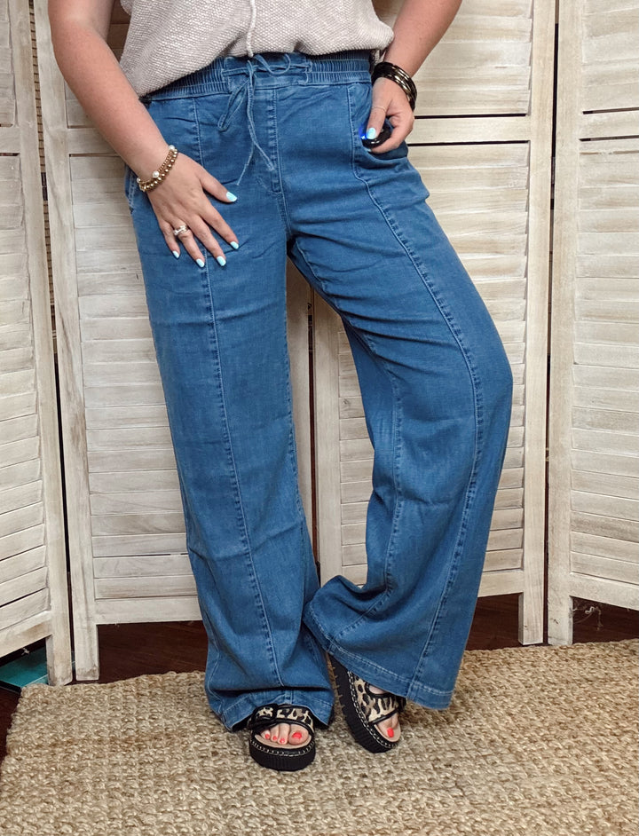 Weekend Wanderer Wide Leg Jogger