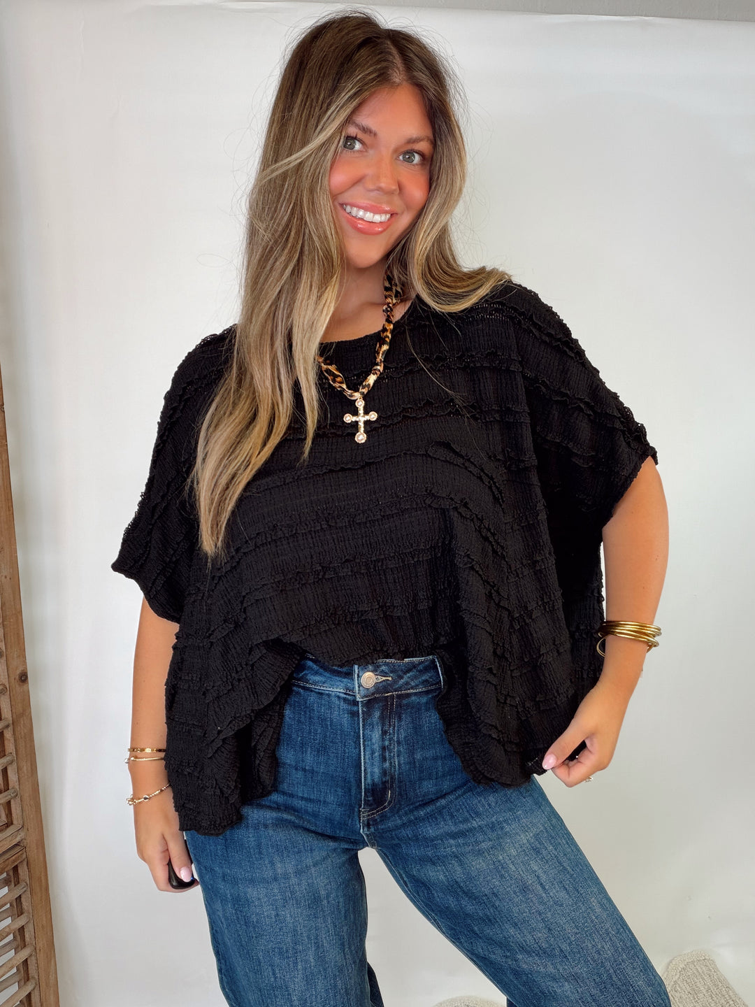 Soft Tease Ruffle Top