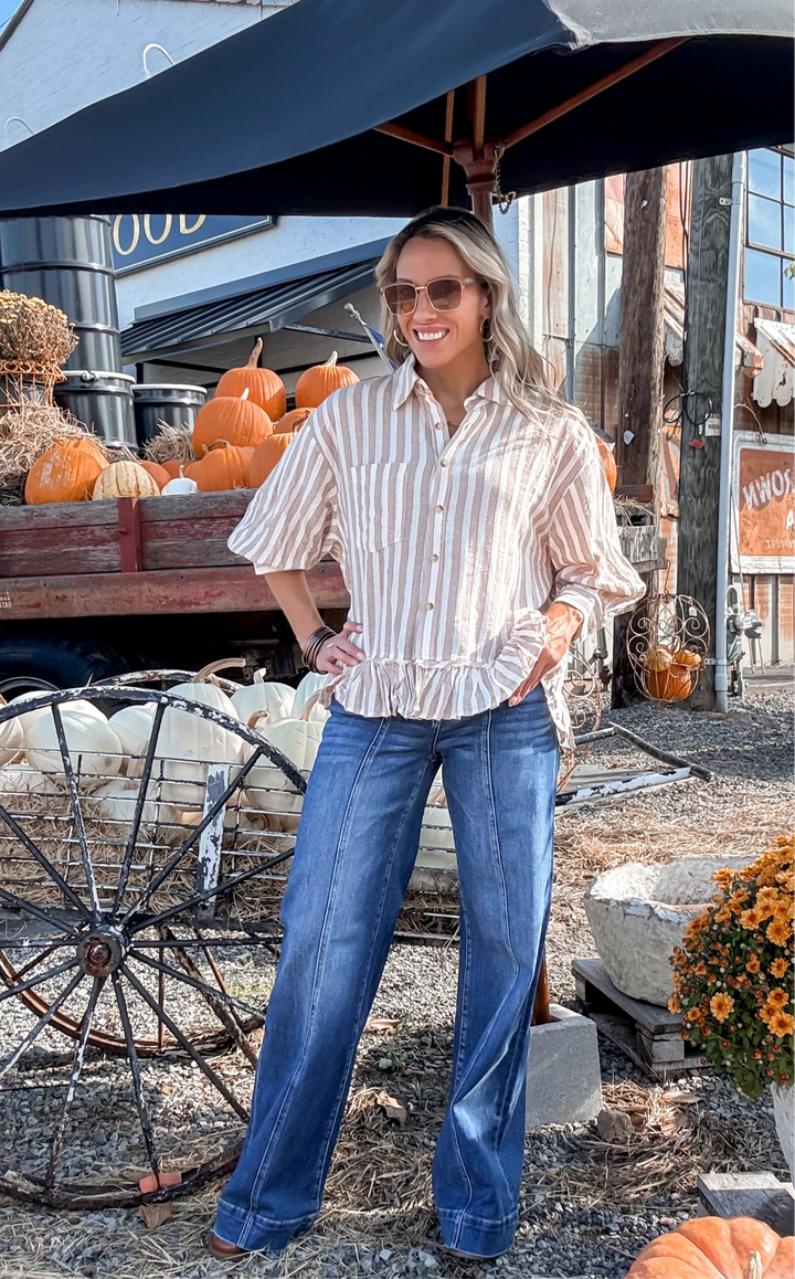 Fall Life Striped Top