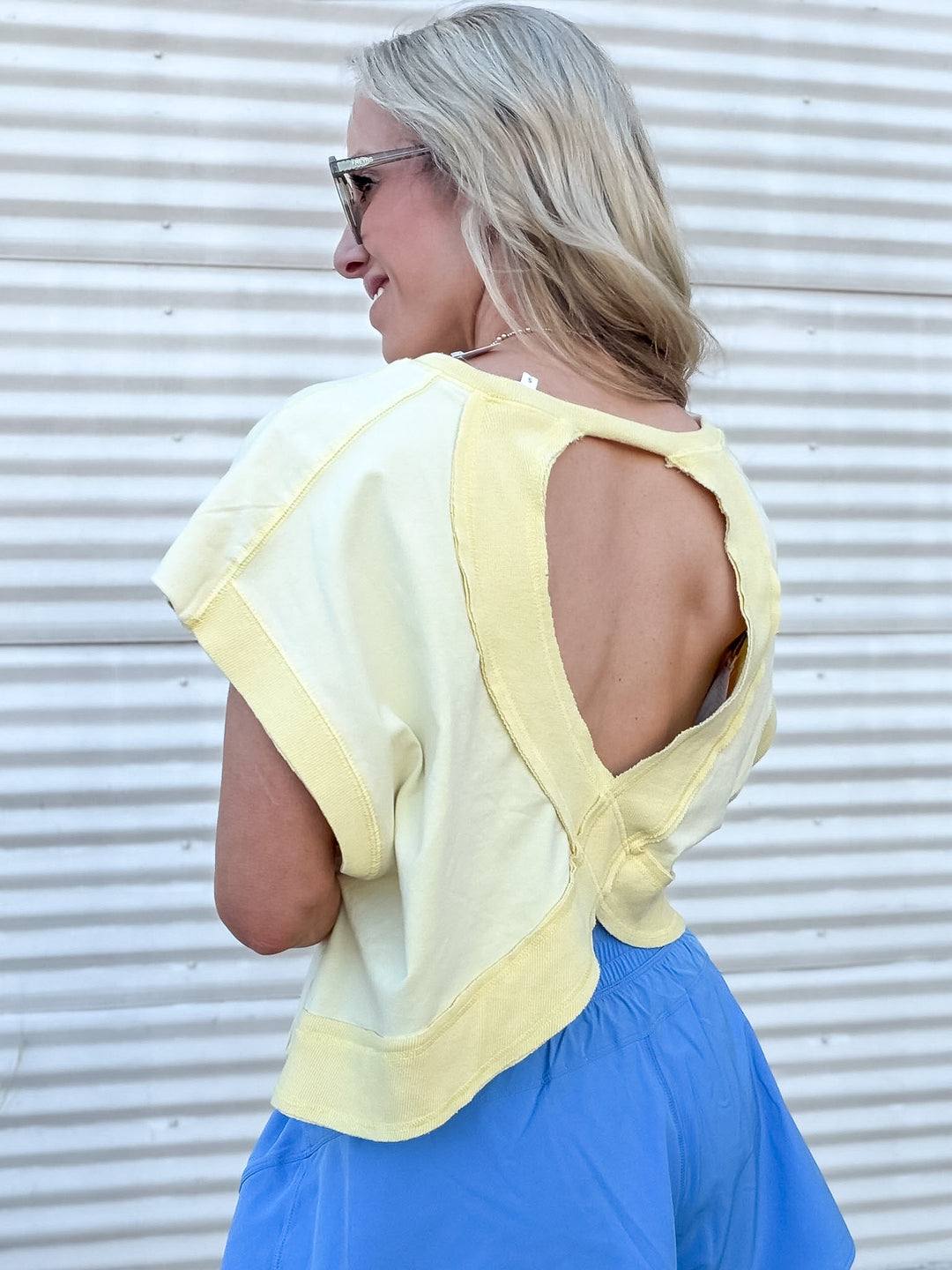 Double Take Cross-back Top