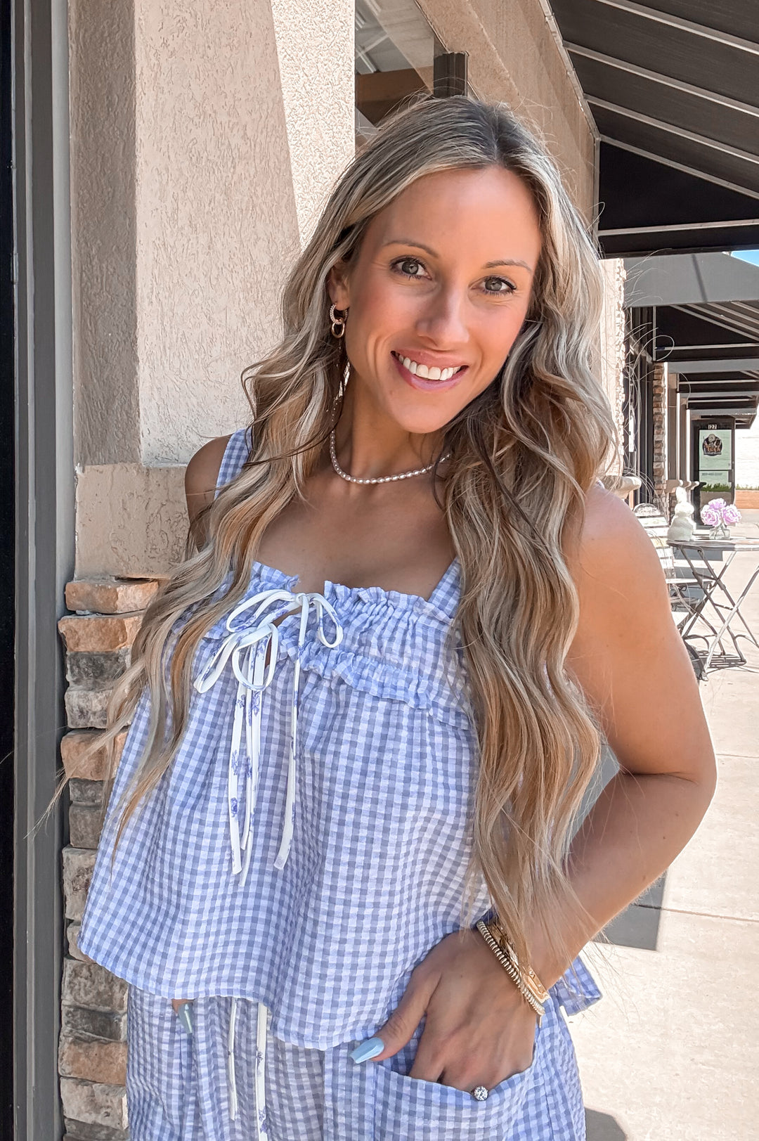 Sunday Picnic Gingham Two Piece Set