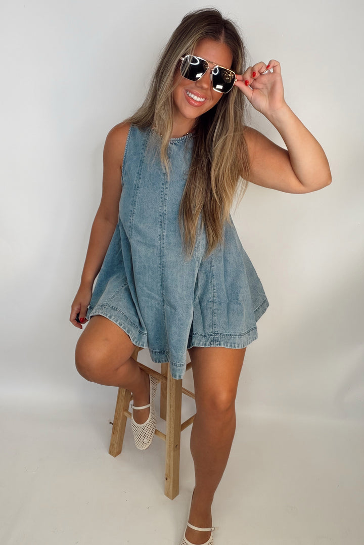 Soft Shape Denim Top
