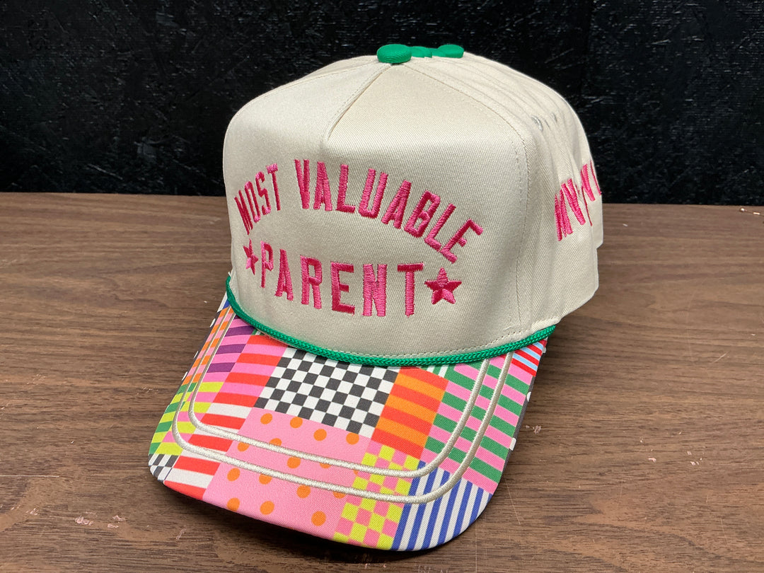 Most Valuable Parent Checkered Bill