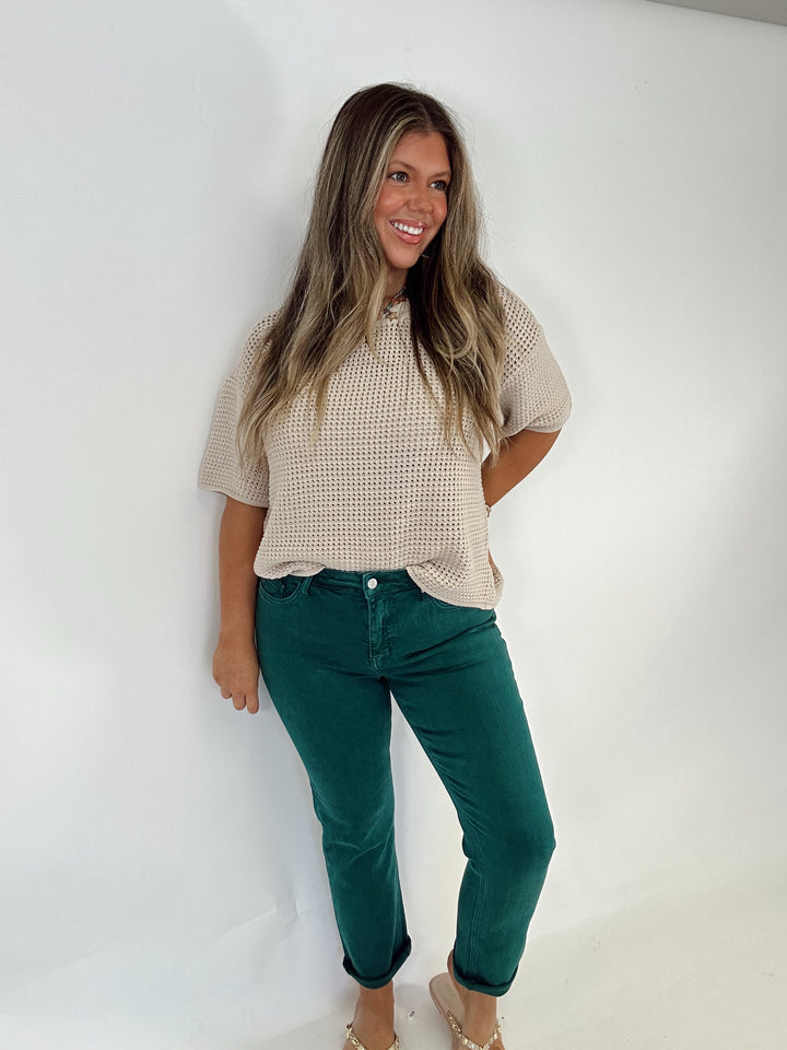 The Jeanne Crop Slim Pant