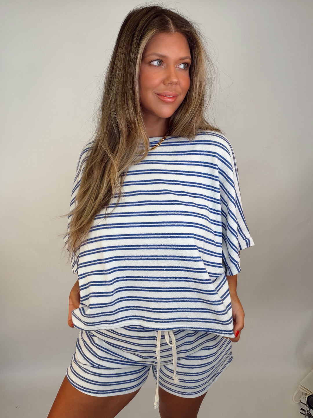 On Repeat Lounge Set - Royal Blue