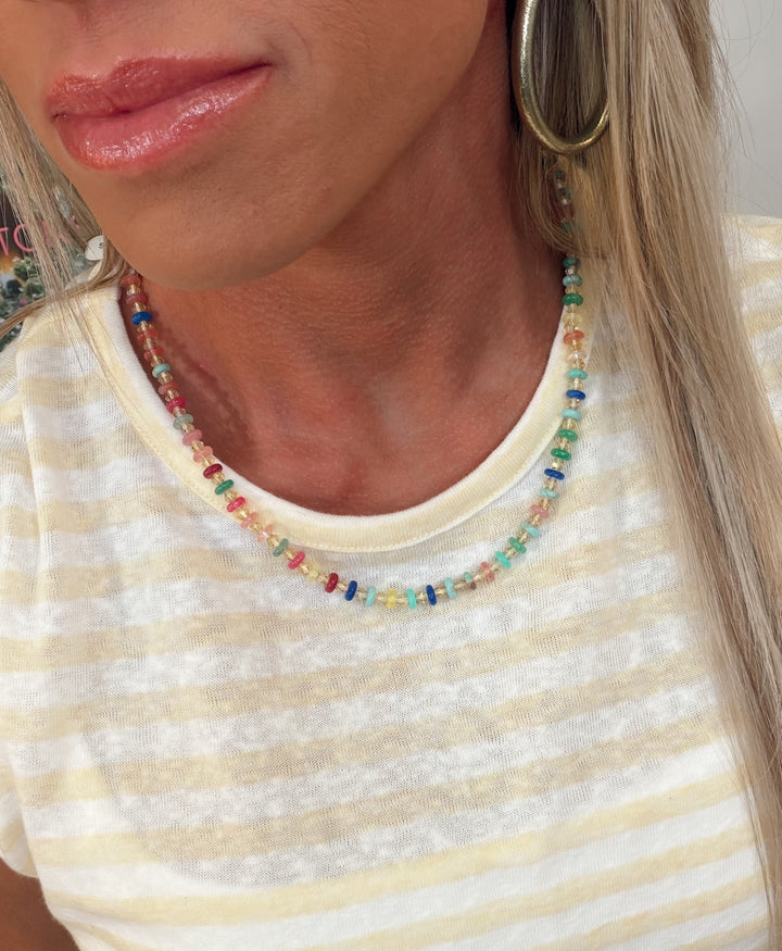 Sprinkle Pop Gemstone Necklace