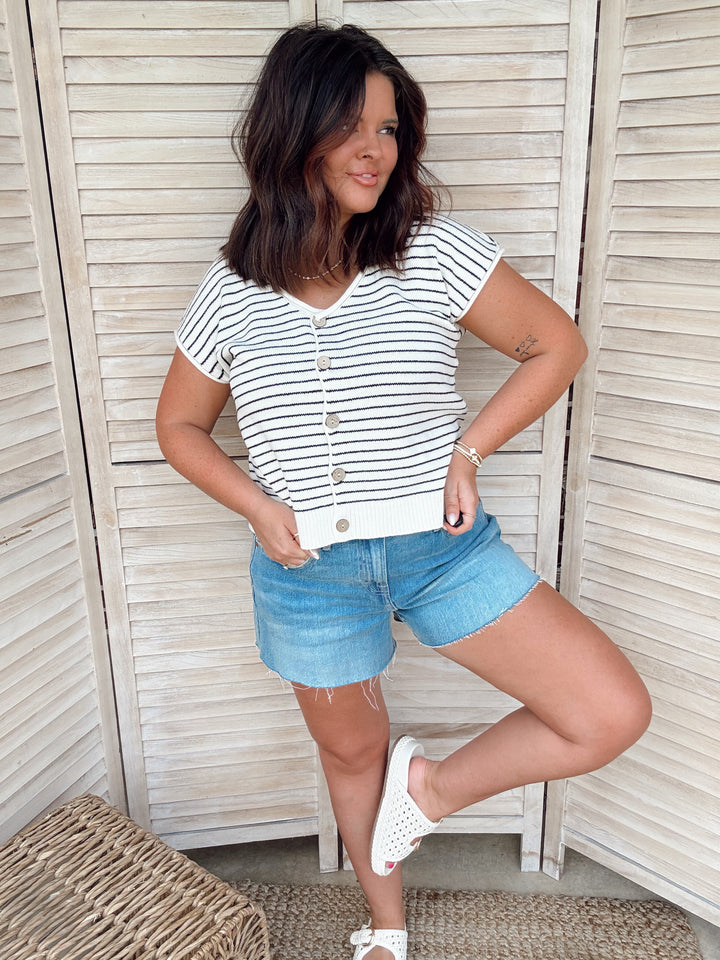 Made You Look Stripe Top