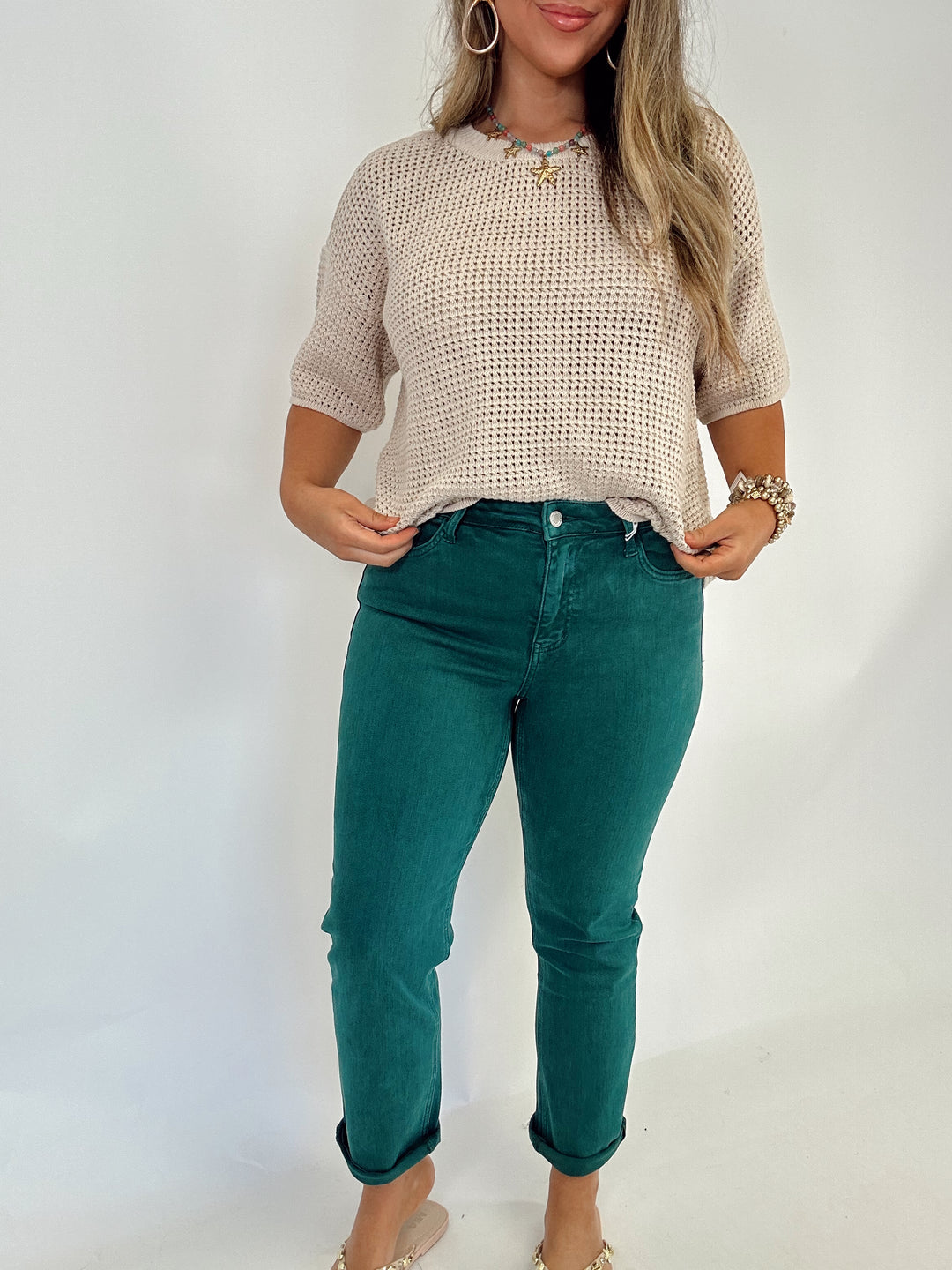The Jeanne Crop Slim Pant
