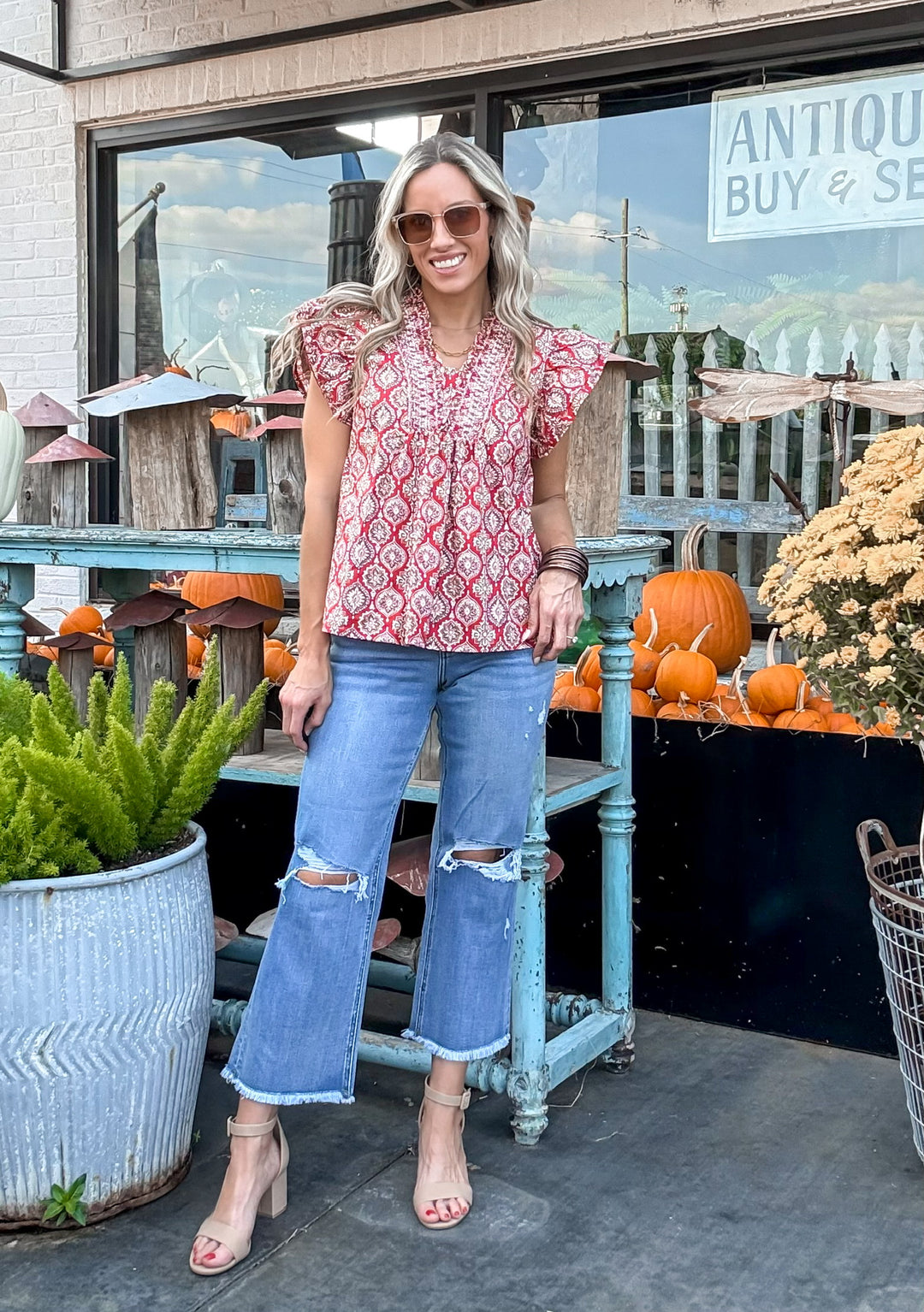 Arizona Bound Printed Top