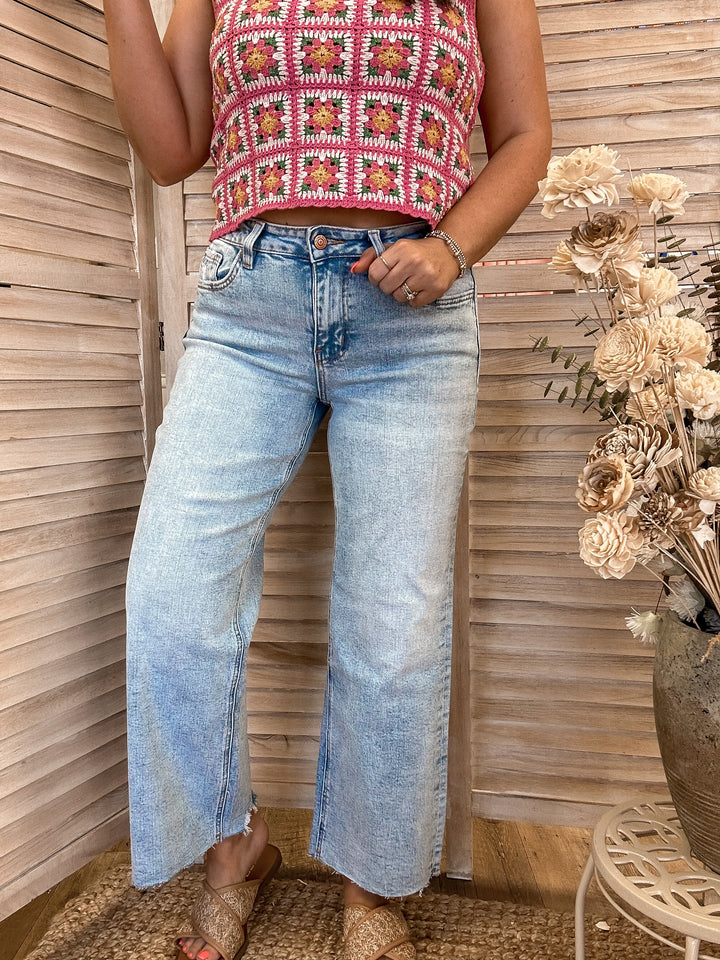 The Collins High Rise Wide Pant