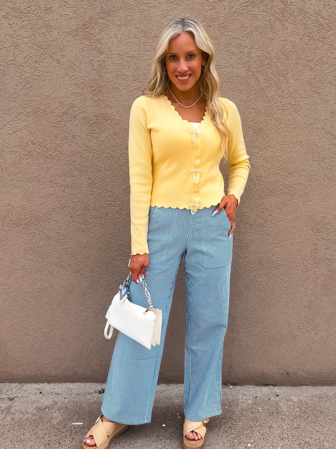 Effortless Stripe Pull-on Pants