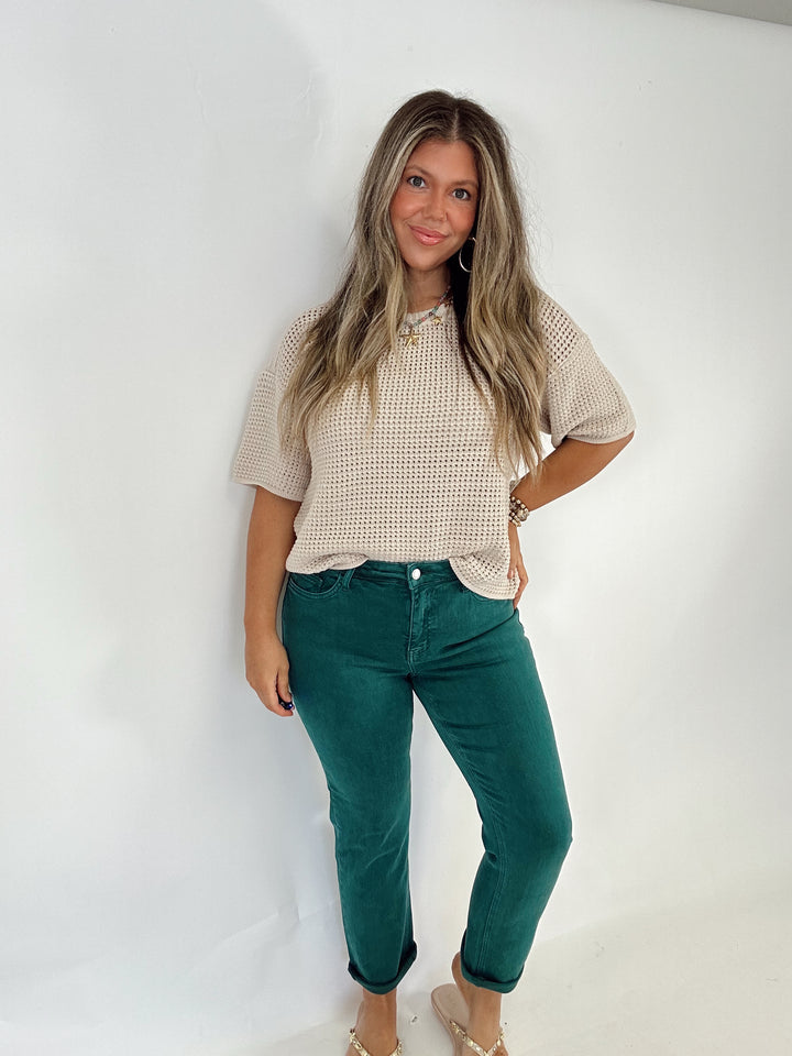The Jeanne Crop Slim Pant