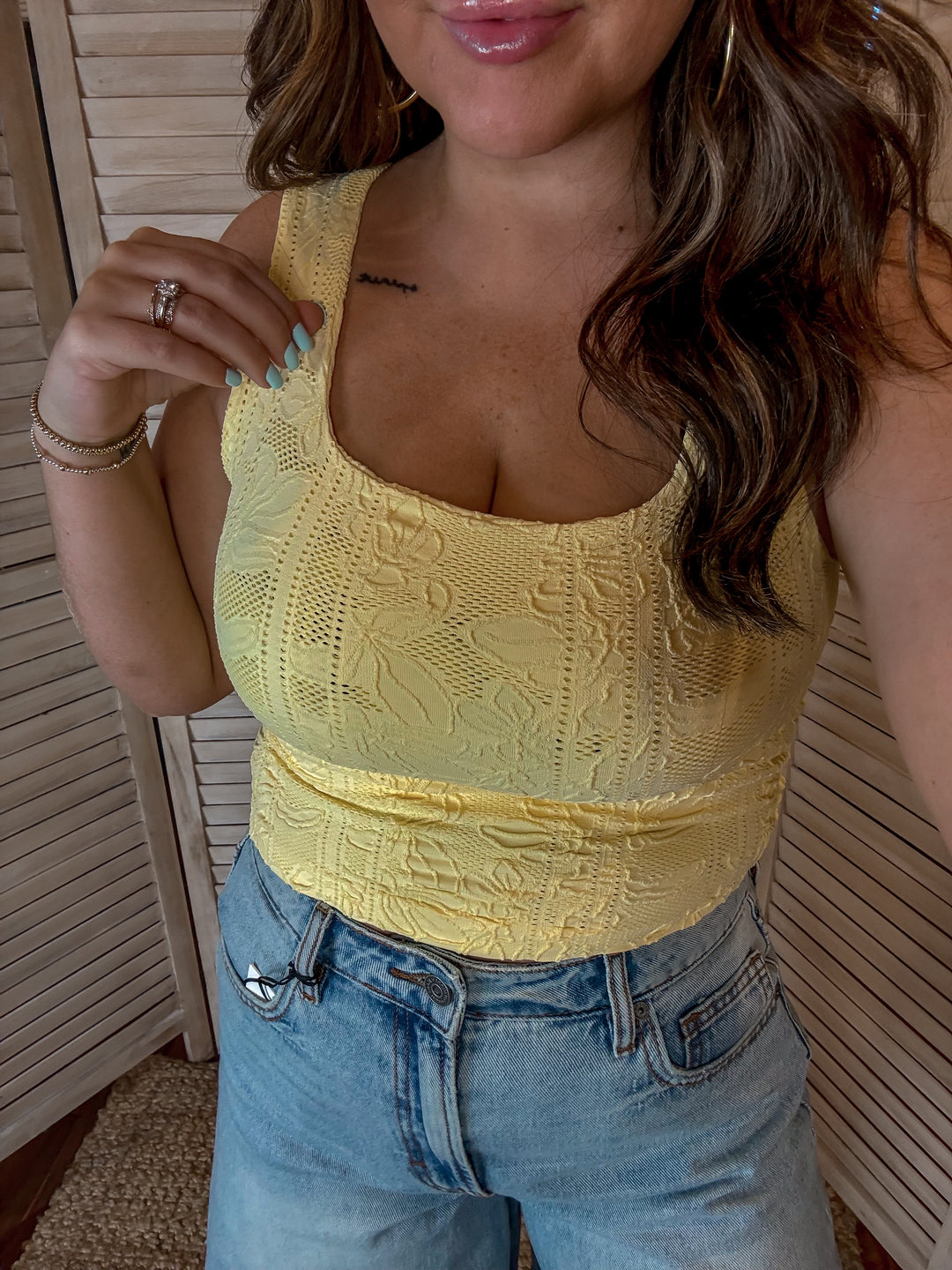 Playful Times Double Lace Top