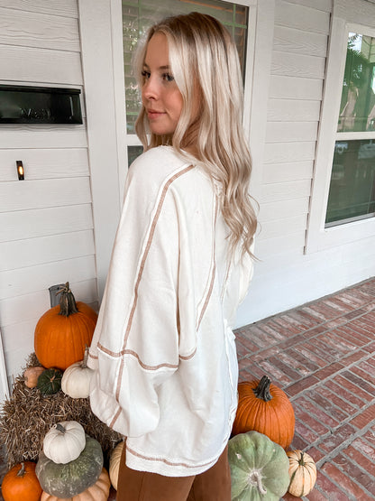 Cozy Little Spot Oversized Top