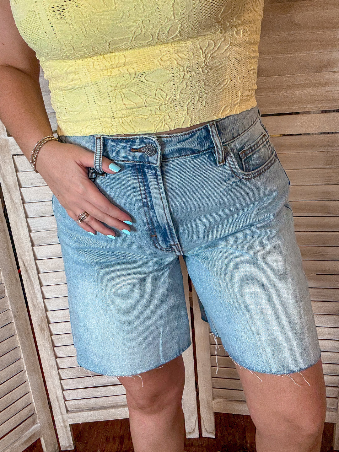 Marlin Wide Leg Bermuda Shorts