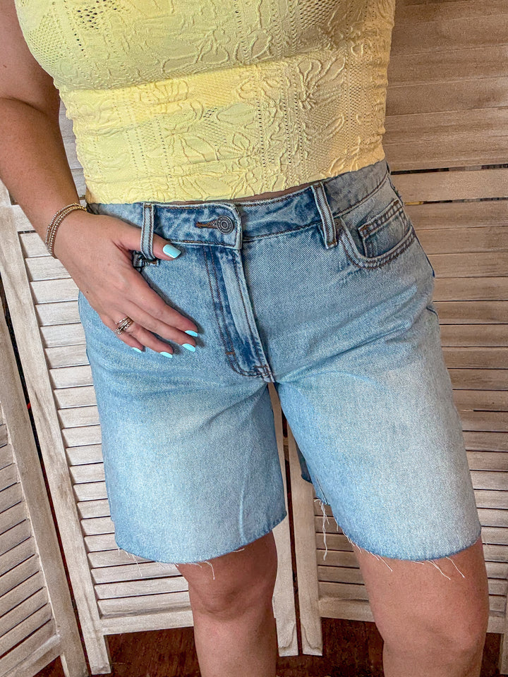 Marlin Wide Leg Bermuda Shorts