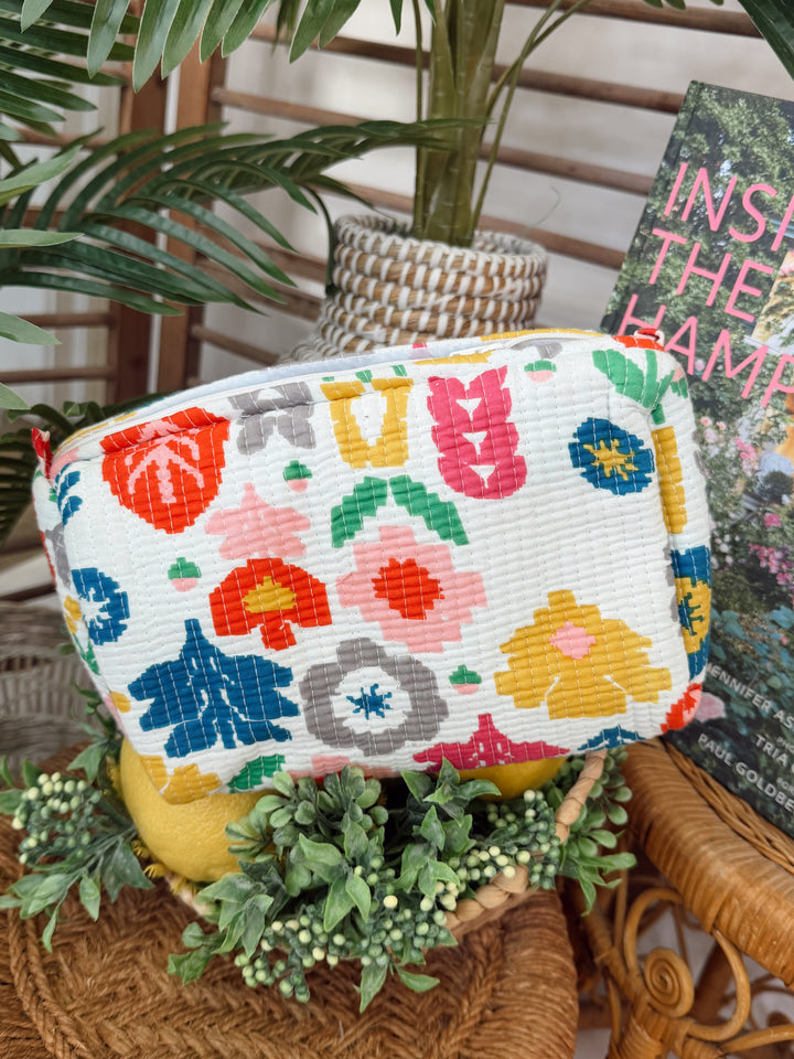 The Gypsy Studio Quilted Cosmetic Bag