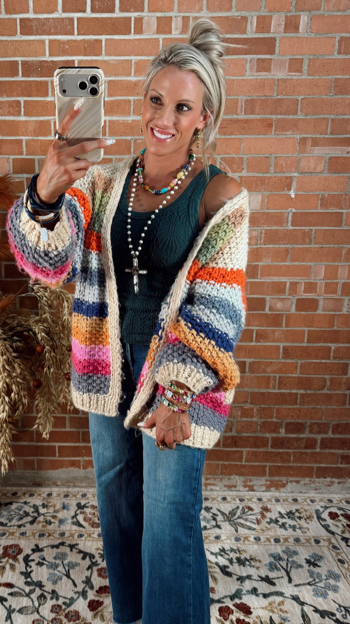 Happy Hues Open Cardi