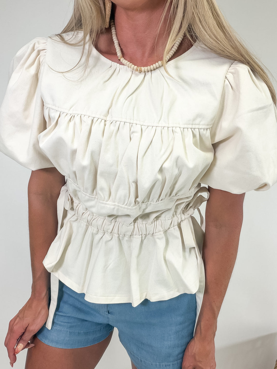 The Charlotte Tie-Waist Top