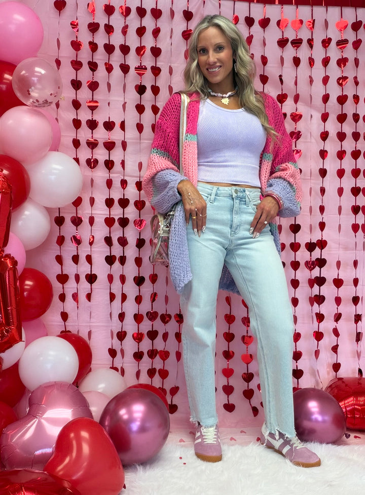 Own It Color Block Cardigan