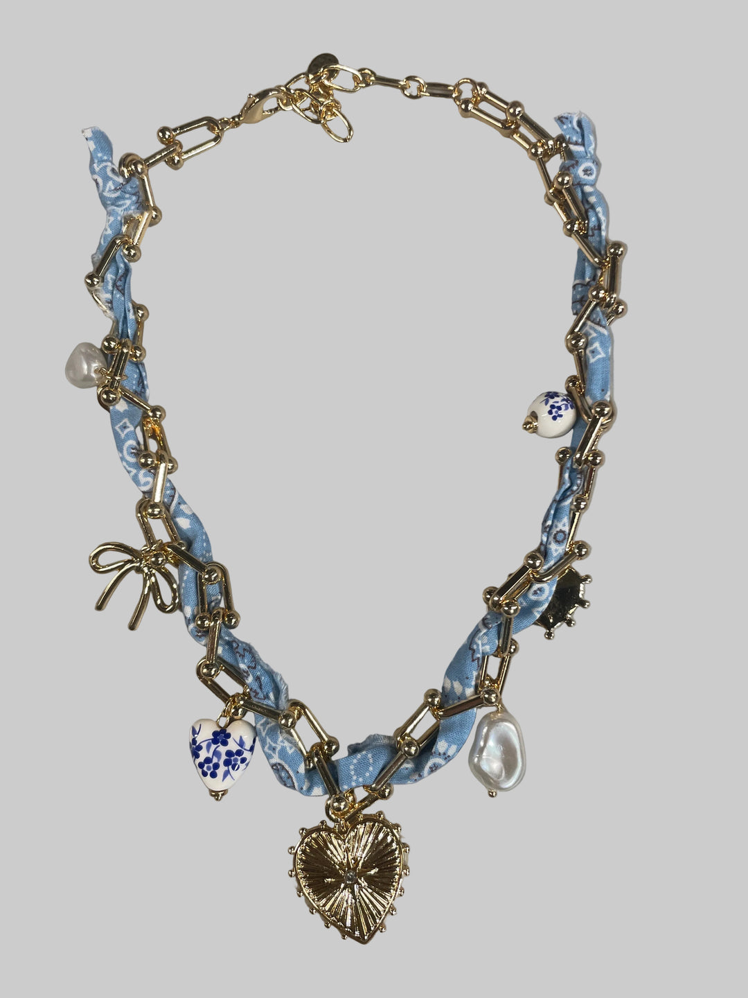 Blue Belle Charm Chain Necklace