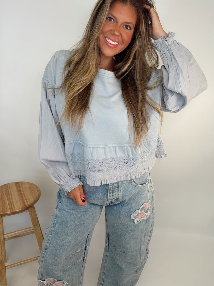 Cloud Nine Ruffle Top