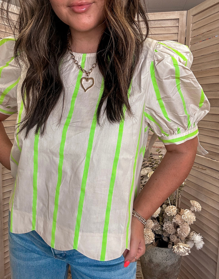 Just A Dash Of Lime Blouse