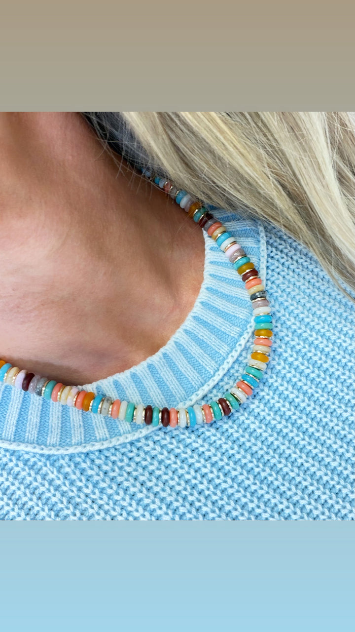 The Rainbow Pebble Necklace
