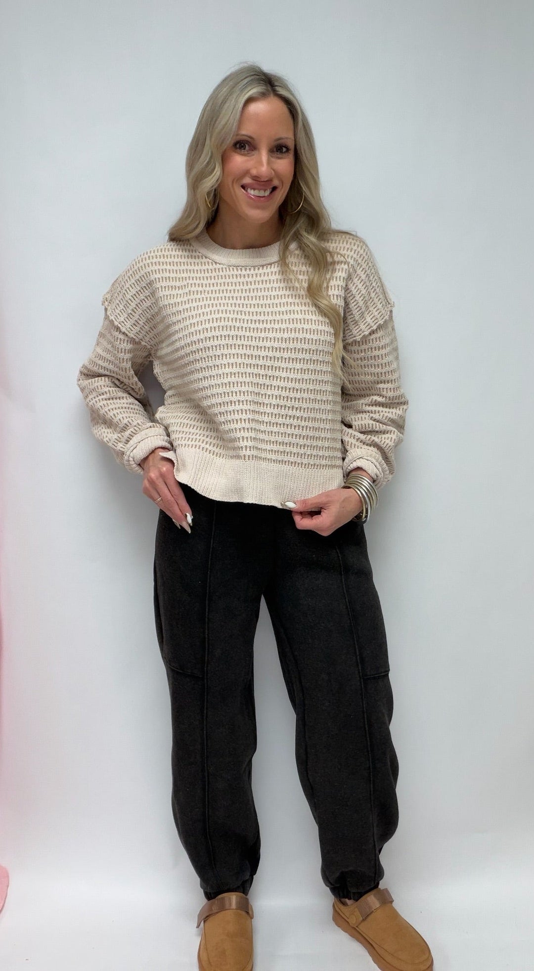 SBS- The Waffle Stitch Sweater