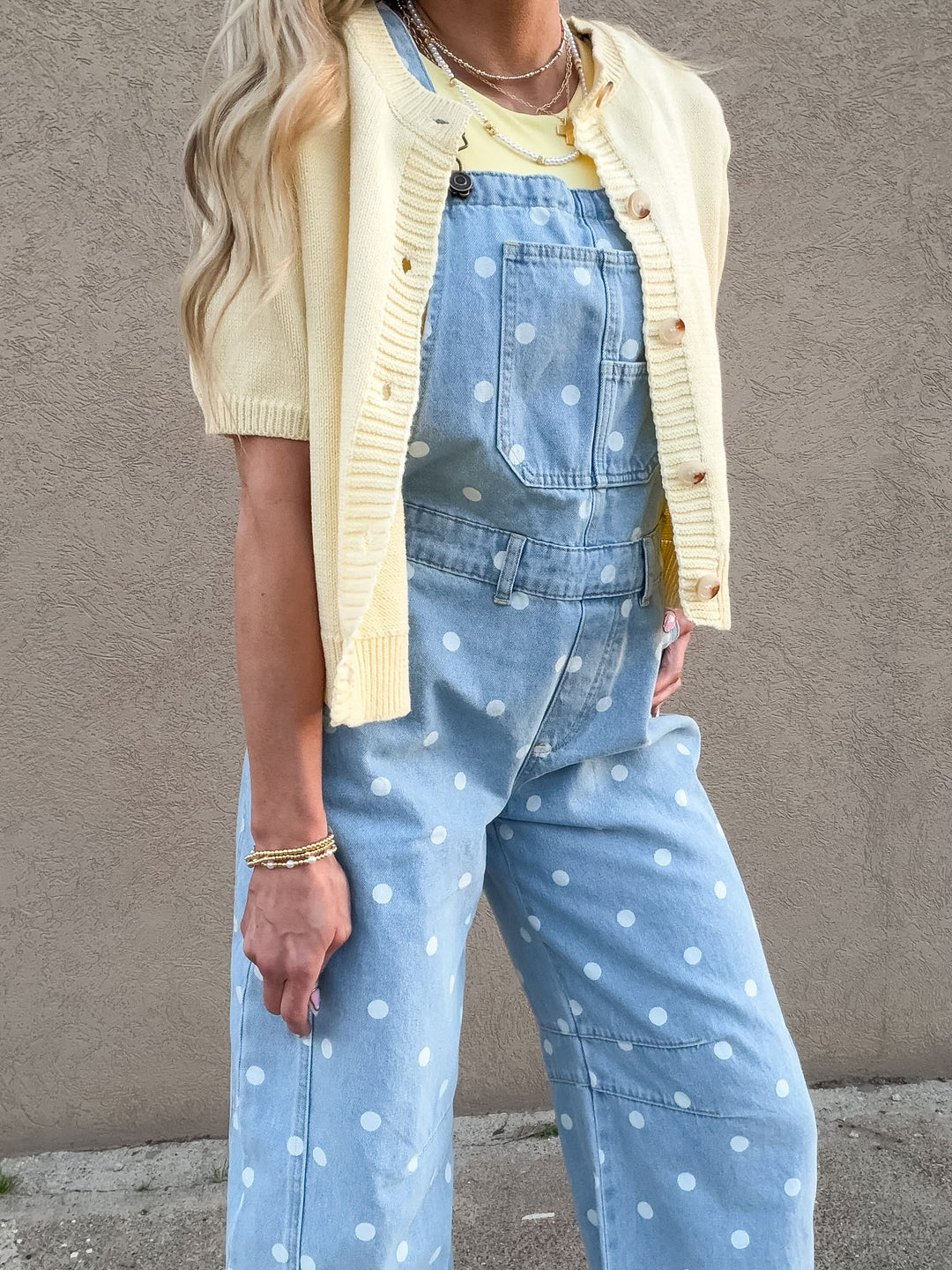 The Dotty Denim Overalls