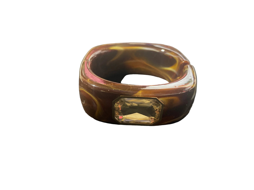 Gemma Cuff Bracelet - Dark Brown