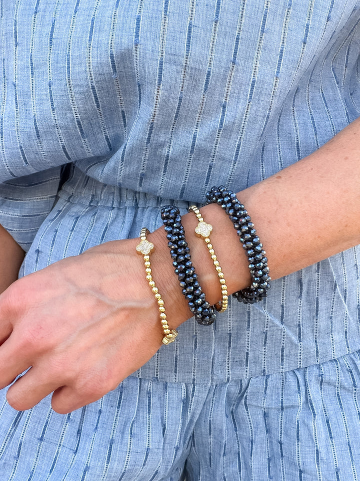 Steel & Sparkle Bracelet