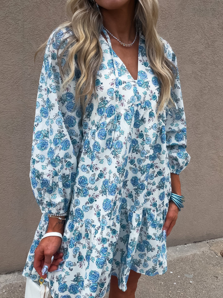 Petals and Pinot Floral Mini Dress