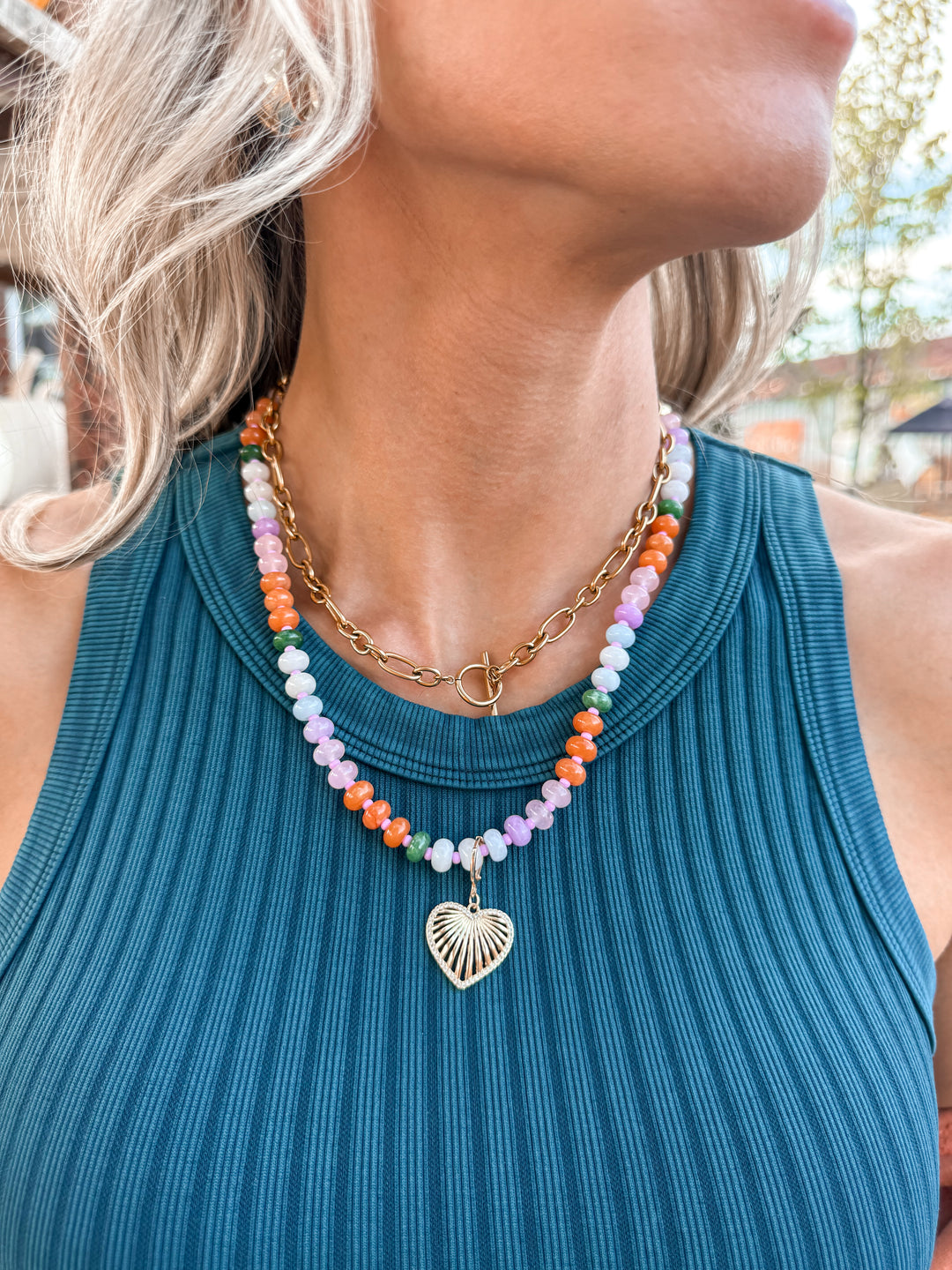 In and Out Chain Necklace