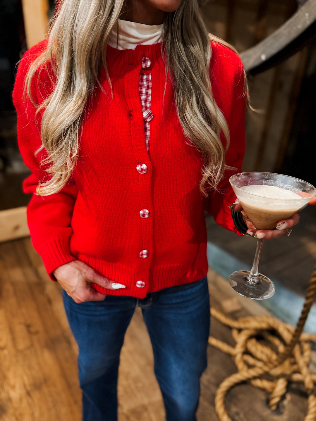 Blissful Times Plaid Button Cardigan