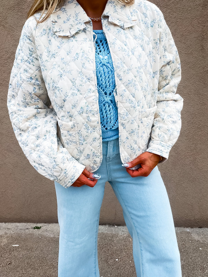 Tea Time Floral Quilted Jacket