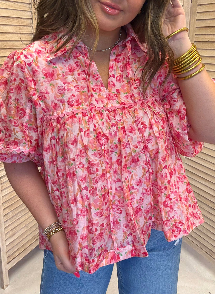 Rosey Couture Floral Top