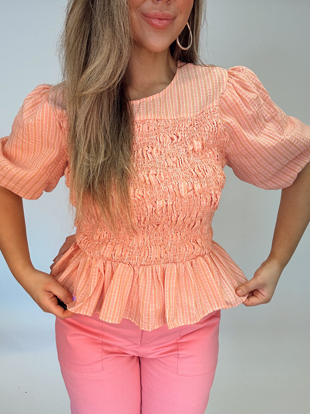 Calm In Coral Top