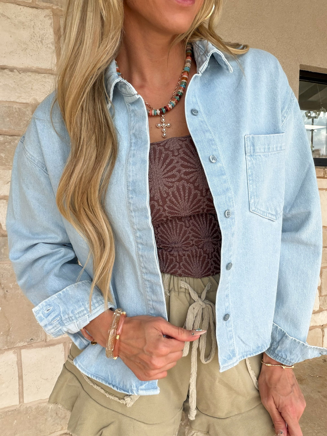 The Off Duty Denim Button Down
