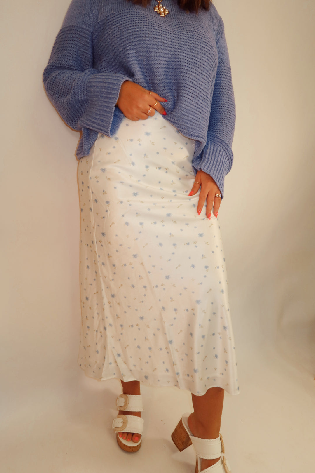 Understated Satin Skirt
